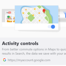 Google activity controle
